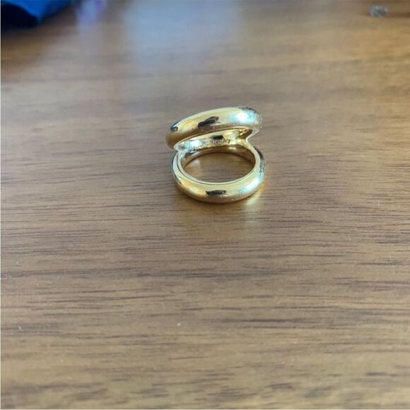 J Crew Gold color ring Impeccable condition size 7 - Picture 2 of 7